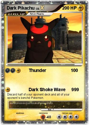 Pokemon Dark Pikachu