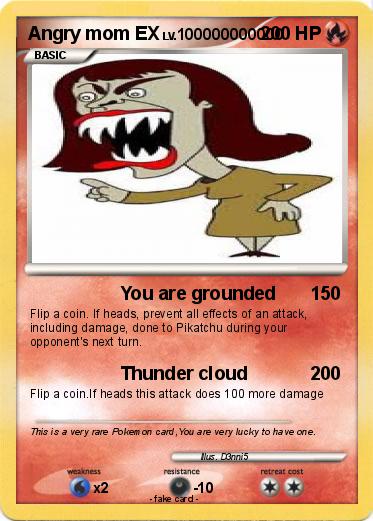 Pokemon Angry mom EX