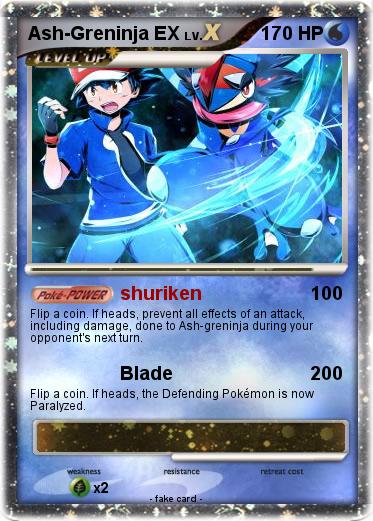 Pokemon Ash-Greninja EX