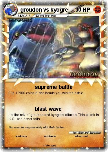 Pokemon groudon vs kyogre