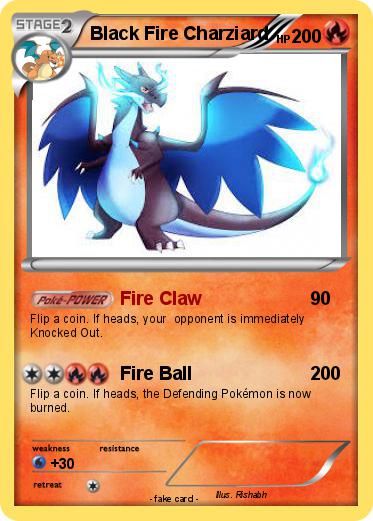 Pokemon Black Fire Charziard