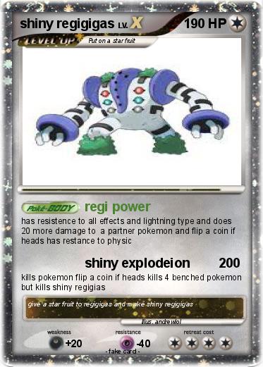 Pokemon shiny regigigas