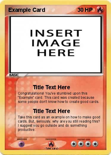 Pokemon Example Card