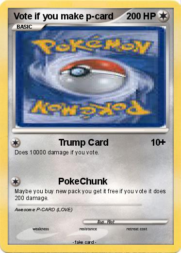 Pokemon Vote if you make p-card