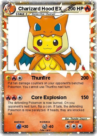 Pokemon Charizard Hood EX