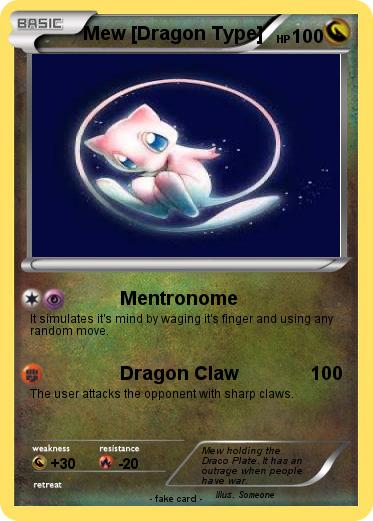 Pokemon Mew [Dragon Type]
