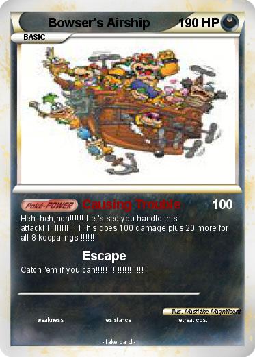 Pokemon Bowser's Airship