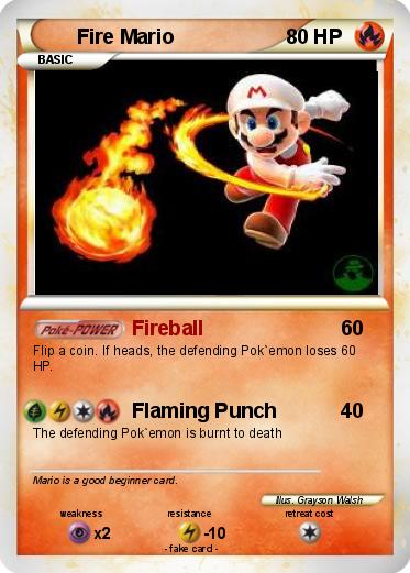 Pokemon Fire Mario