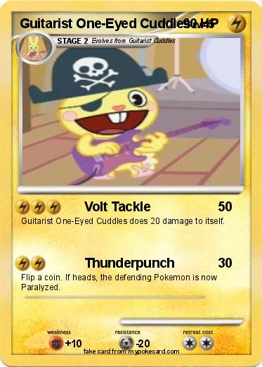 Pokemon Guitarist One-Eyed Cuddles