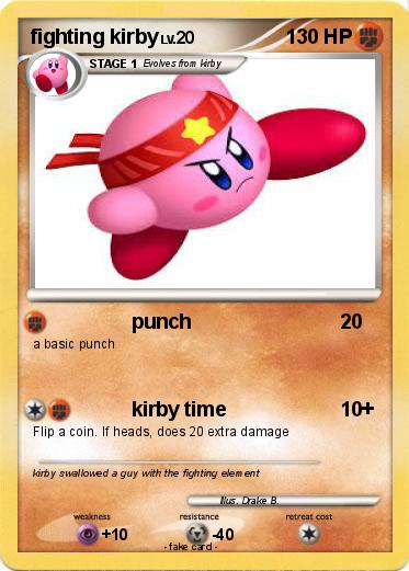 Pokemon fighting kirby