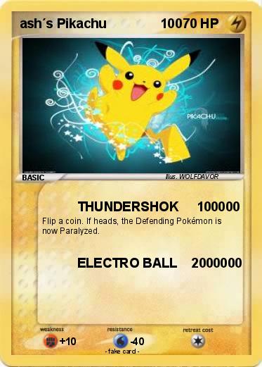 Pokemon ash´s Pikachu               100