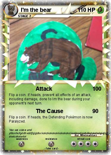Pokemon I'm the bear