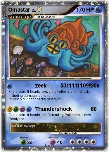 Pokemon Omastar