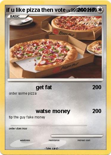 Pokemon if u like pizza then vote