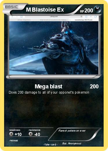 Pokemon M Blastoise Ex