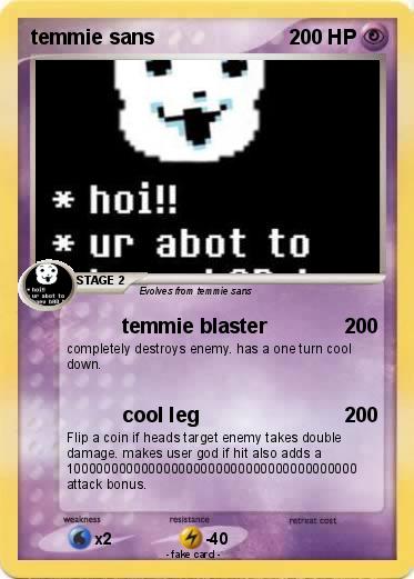 Pokemon temmie sans