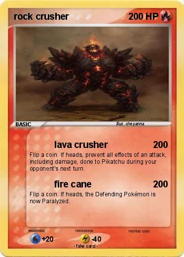 Pokemon rock crusher