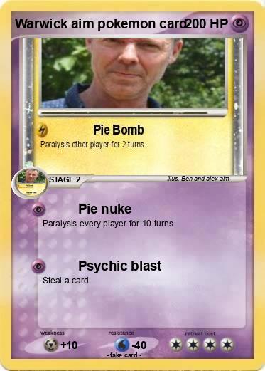 Pokemon Warwick aim pokemon card