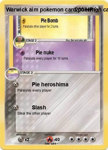 Pokemon Warwick aim pokemon card pokemon card