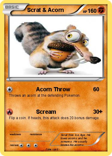 Pokemon Scrat & Acorn Pokemon Scrat & Acorn