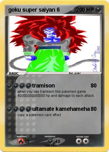 Pokemon goku super saiyan 6