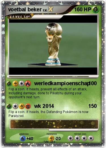 Pokemon voetbal beker