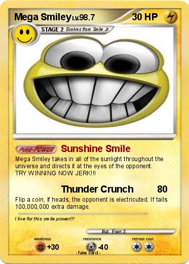 weerstand Thuisland Conform Pokemon Mega Smiley