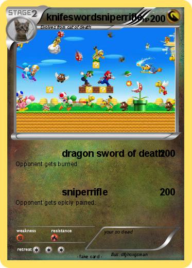 Pokemon knifeswordsniperrifle