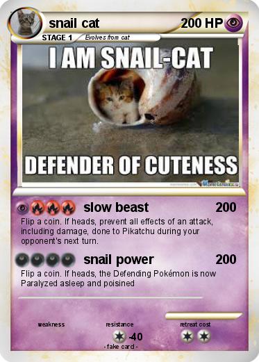 Pokemon snail cat