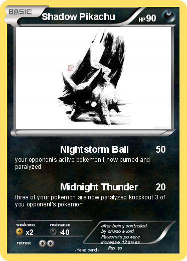 Pokemon Shadow Pikachu