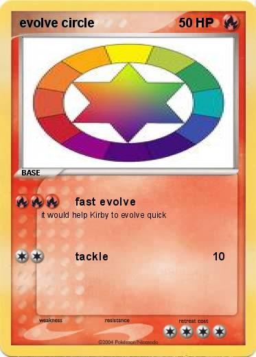 Pokemon evolve circle