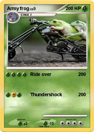 Pokemon Army frog