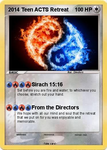 Pokemon 2014 Teen ACTS Retreat