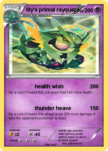 Pokemon lily's primal rayquaza