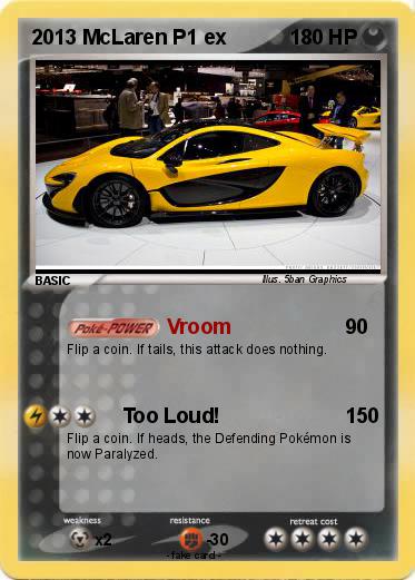 Pokemon 2013 McLaren P1 ex