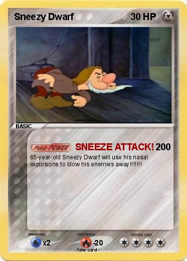 Pokemon Sneezy Dwarf