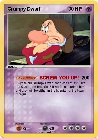 Pokemon Grumpy Dwarf