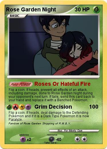 Pokemon Rose Garden Night