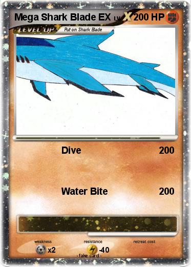 Pokemon Mega Shark Blade EX