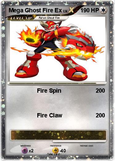 Pokemon Mega Ghost Fire Ex