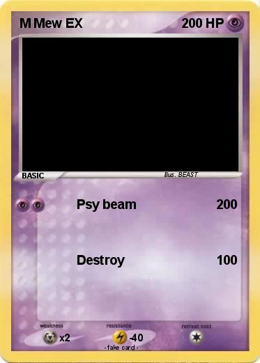 Pokemon M Mew EX