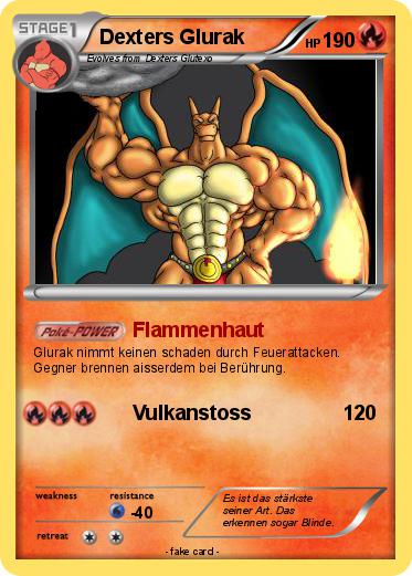 Pokemon Dexters Glurak