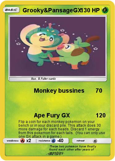 Pokemon Grooky&PansageGX