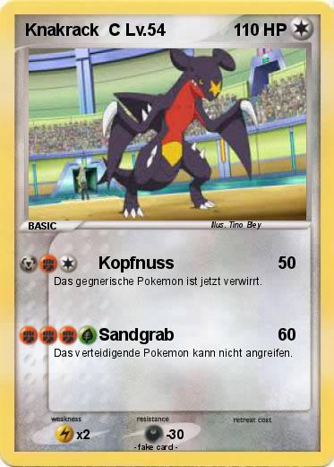 Pokemon Knakrack  C Lv.54