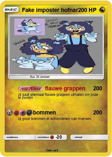 Pokemon Fake imposter hofnar