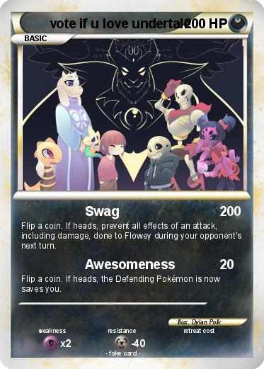 Pokemon vote if u love undertale