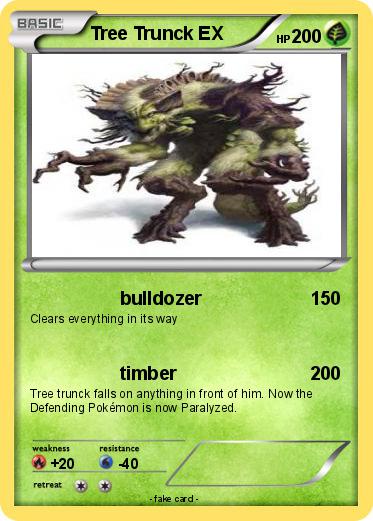Pokemon Tree Trunck EX