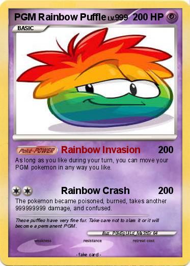 Pokemon PGM Rainbow Puffle