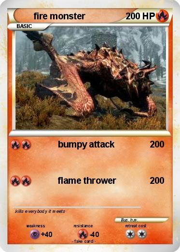 Pokemon fire monster