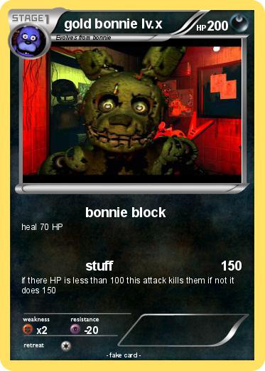 Pokemon gold bonnie lv.x